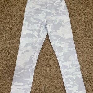 Lululemon Grey Camouflage Leggings Size 4.  Buttery soft, great condition.
